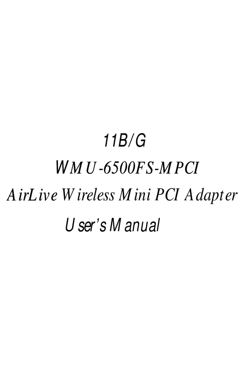 AirLive WMU-6500FS-MPCI user manual