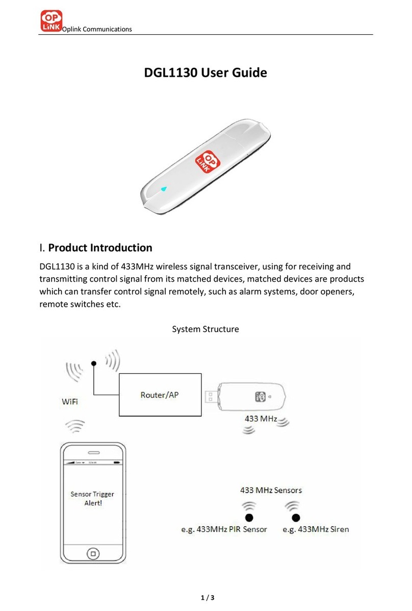 Oplink DGL1130 user guide