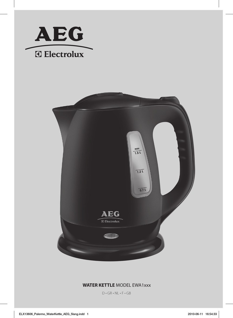 Electrolux AEG EWA1 Series Instruction book