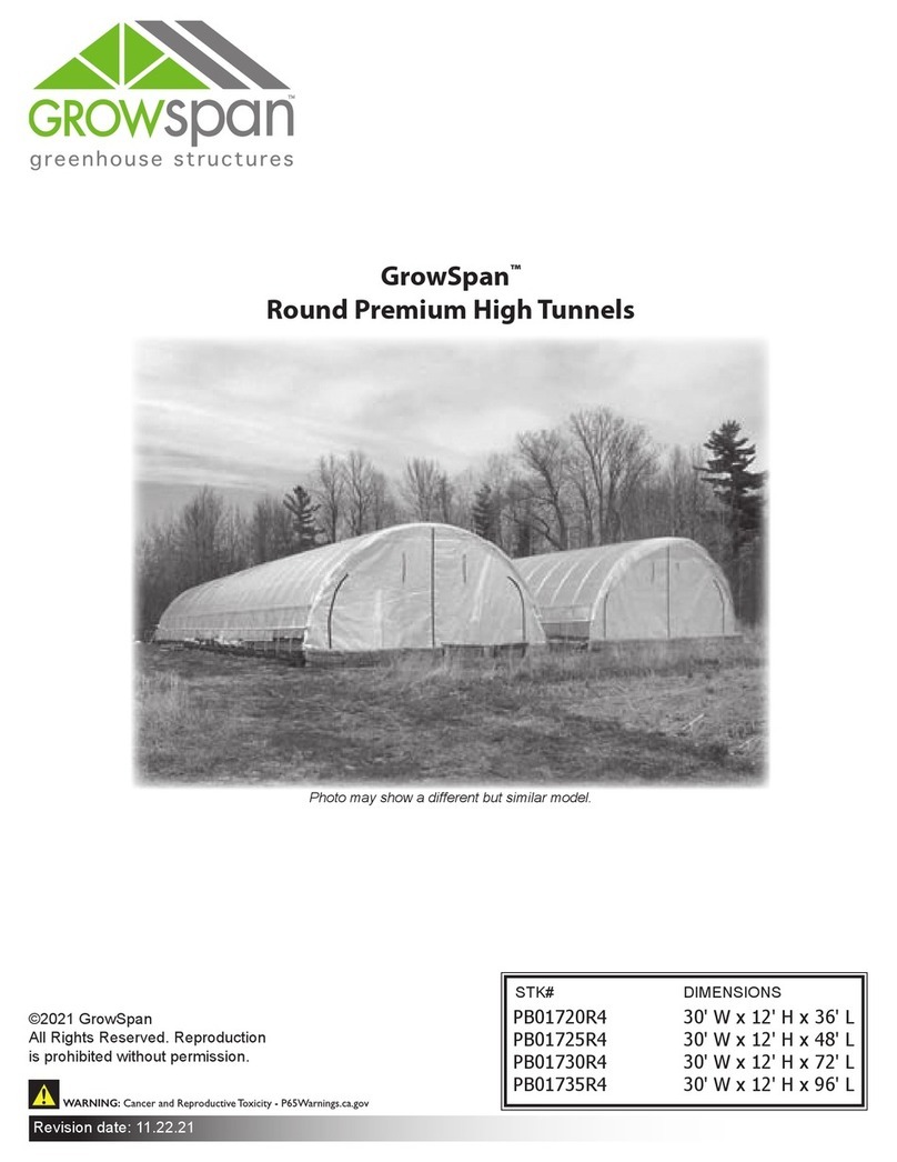 GrowSpan PB01720R4 manual