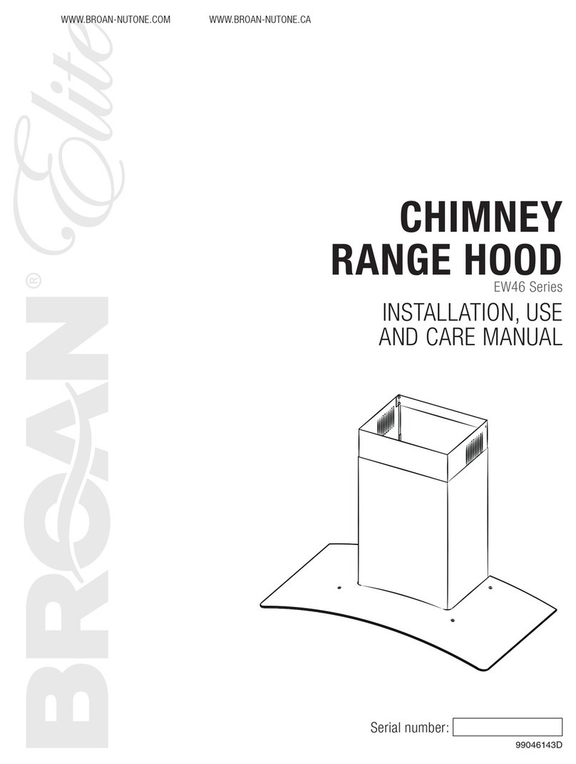 Broan EW4636SS Installation use and care manual