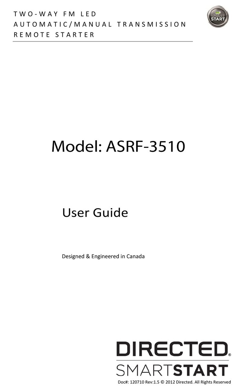 Directed SmartStart ASRF-3510 User manual