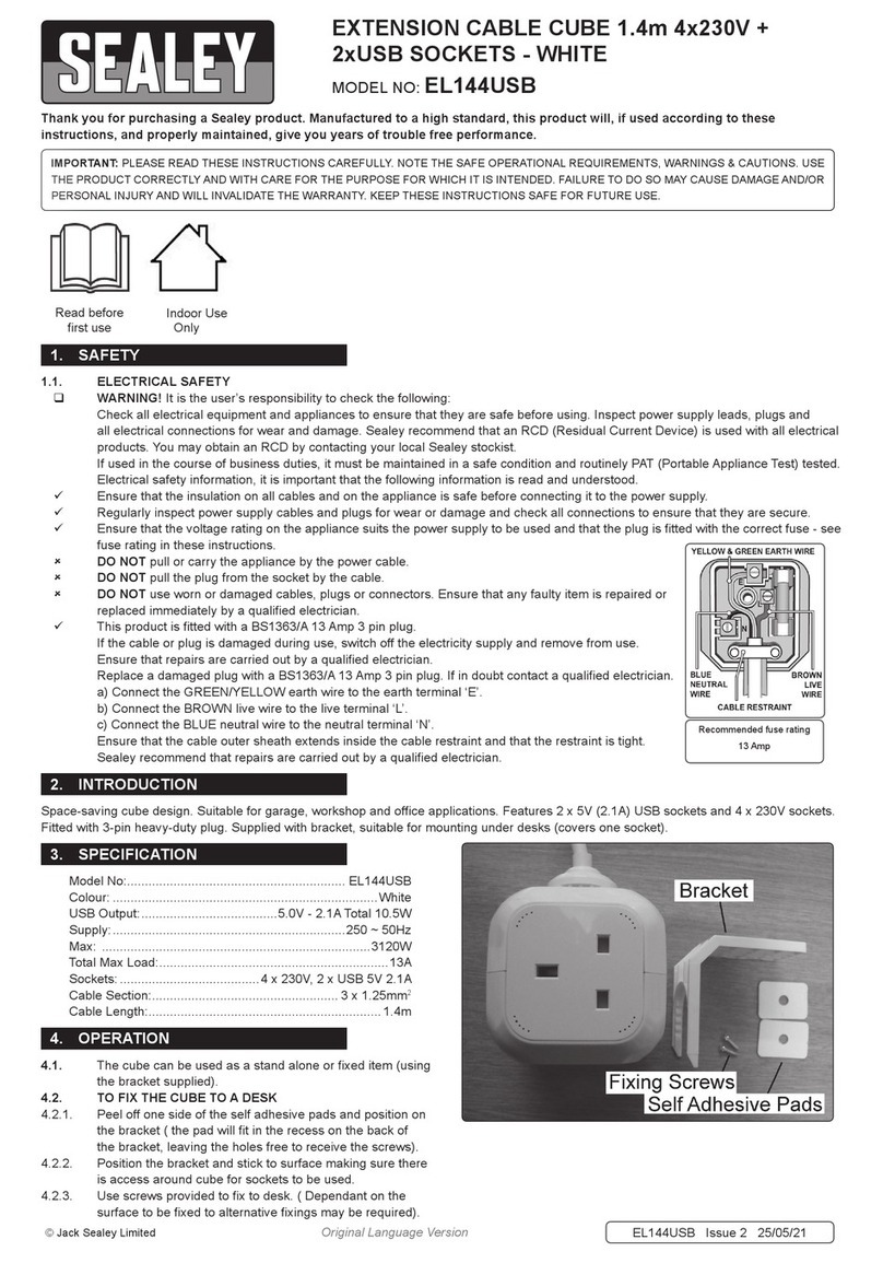 Sealey EL144USB User manual Sealey EL144USB User manual