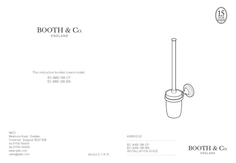 Booth & Co AXBRIDGE BC-AXB-188-CP User manual