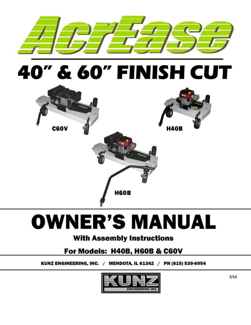 Kunz AcrEase H40B owner's manual