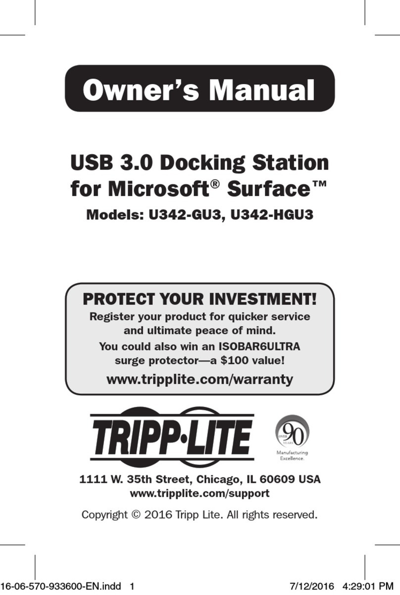 Tripp Lite U342-GU3 owner's manual