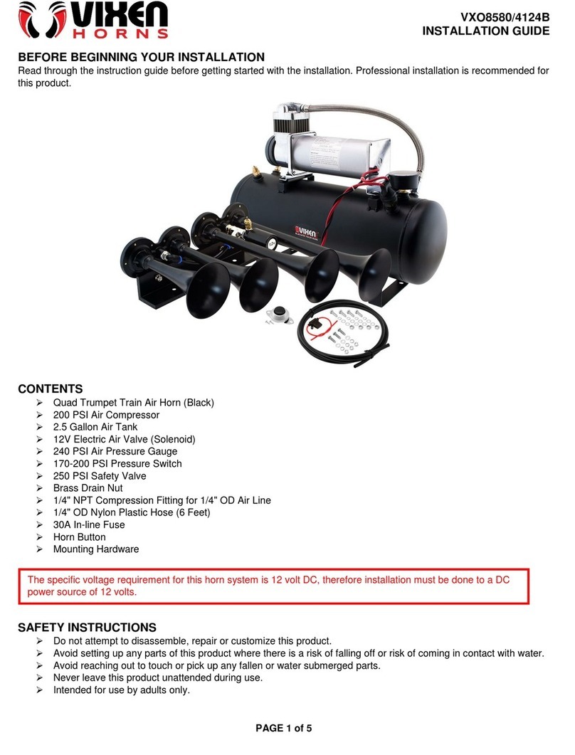 Vixen Horns VXO8580/4124B installation guide