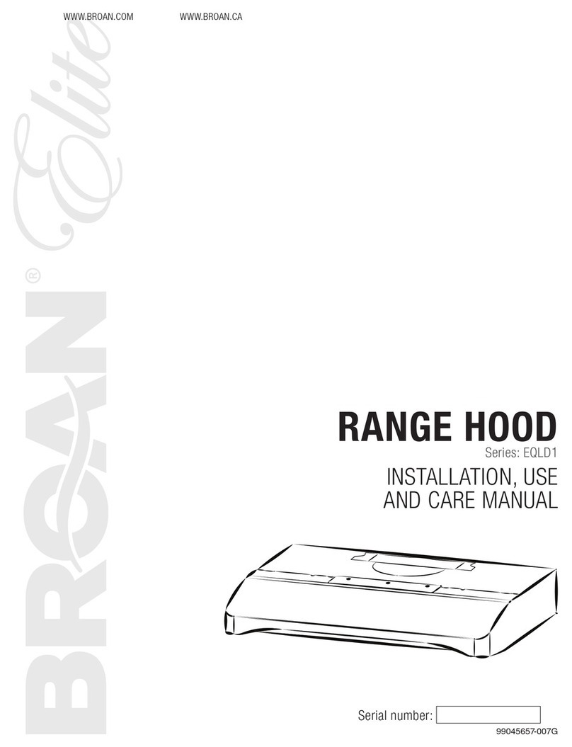 NuTone Elite EQLD1 Series Instruction and safety manual