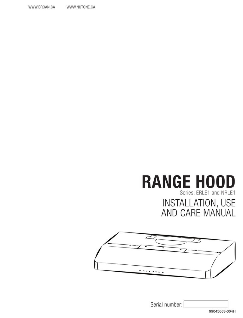 NuTone NRLE1 Series Instruction and safety manual