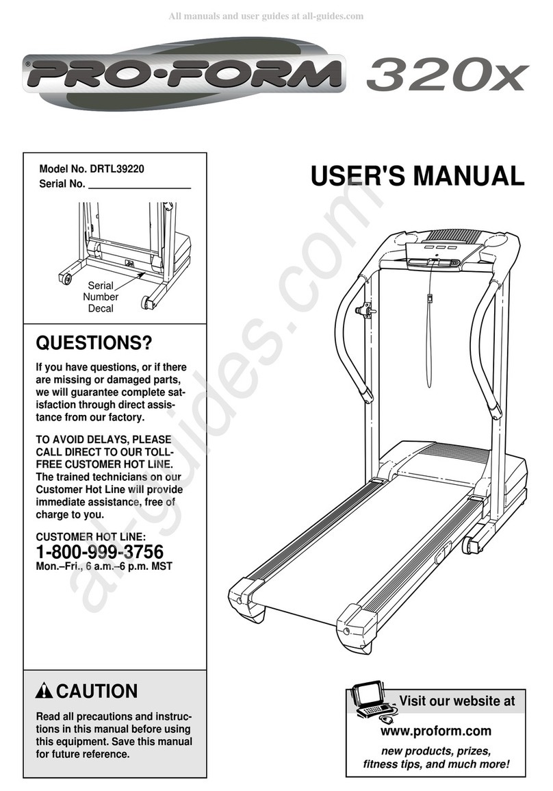 Pro-Form DRTL39220 User manual
