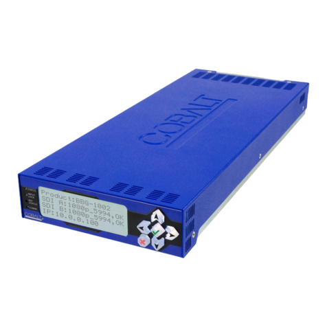 Cobalt Digital Inc BBG-1002-UDX-DSP product manual