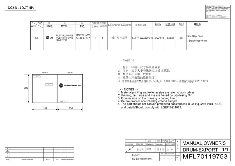 LG F4J6TY Series User manual