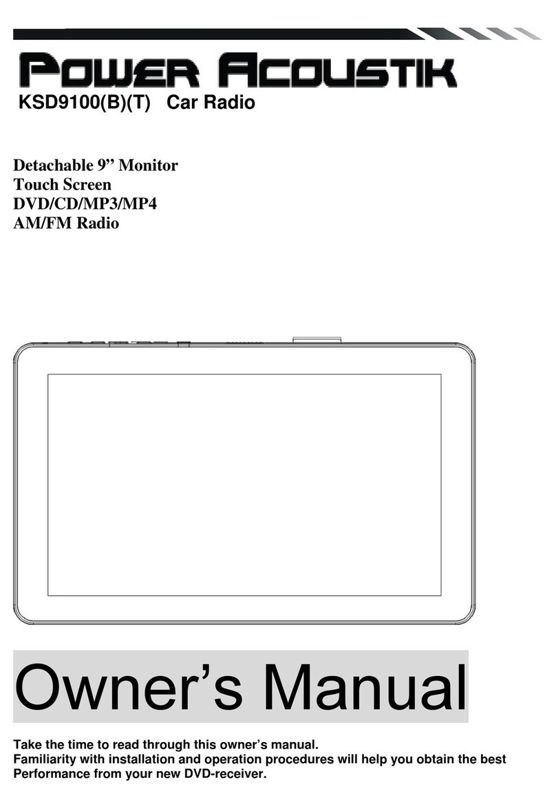 PowerAcoustik KSD9100 owner's manual