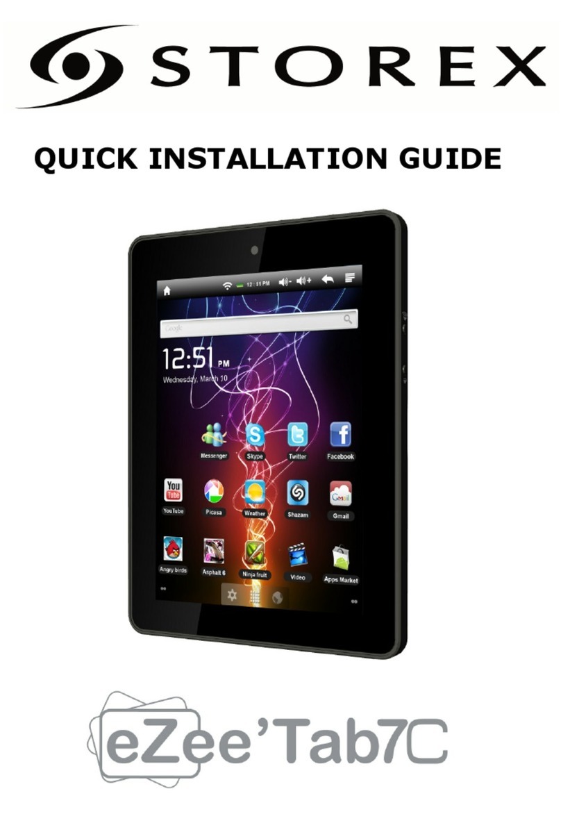 Storex eZee Tab7C Quick installation guide