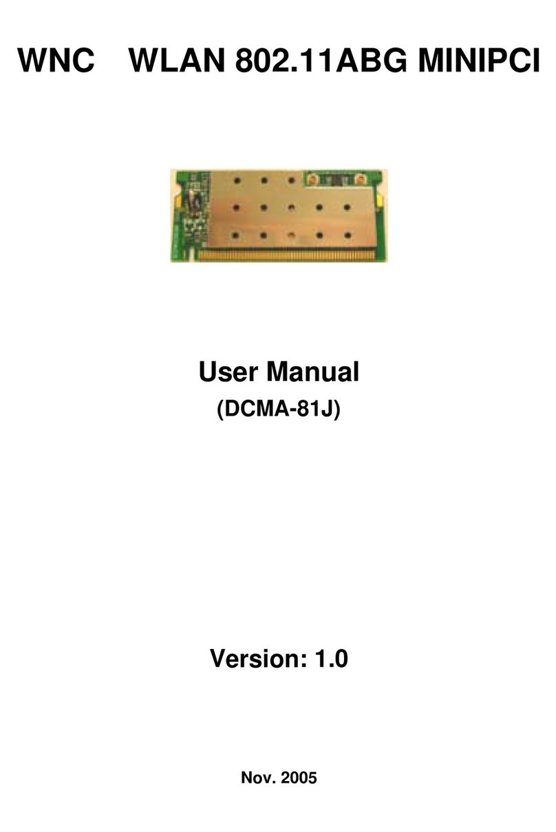 WNC DCMA-81J user manual