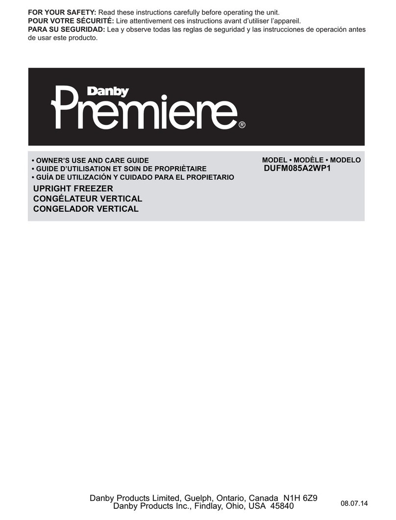 Danby Premiere DUFM085A2WP1 Assembly instructions