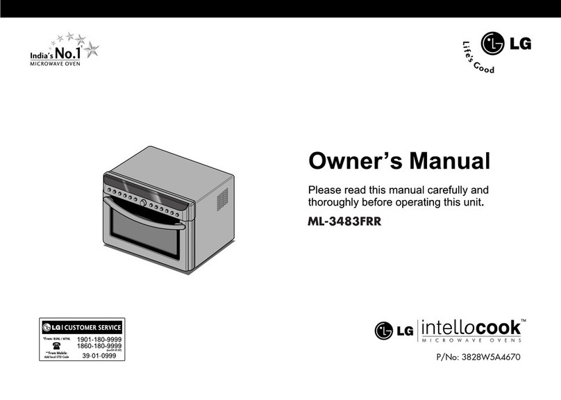 LG intellocook ML-3483FRR User manual