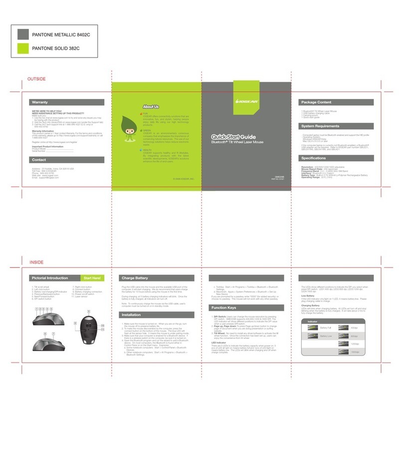 IOGear GME229B User manual
