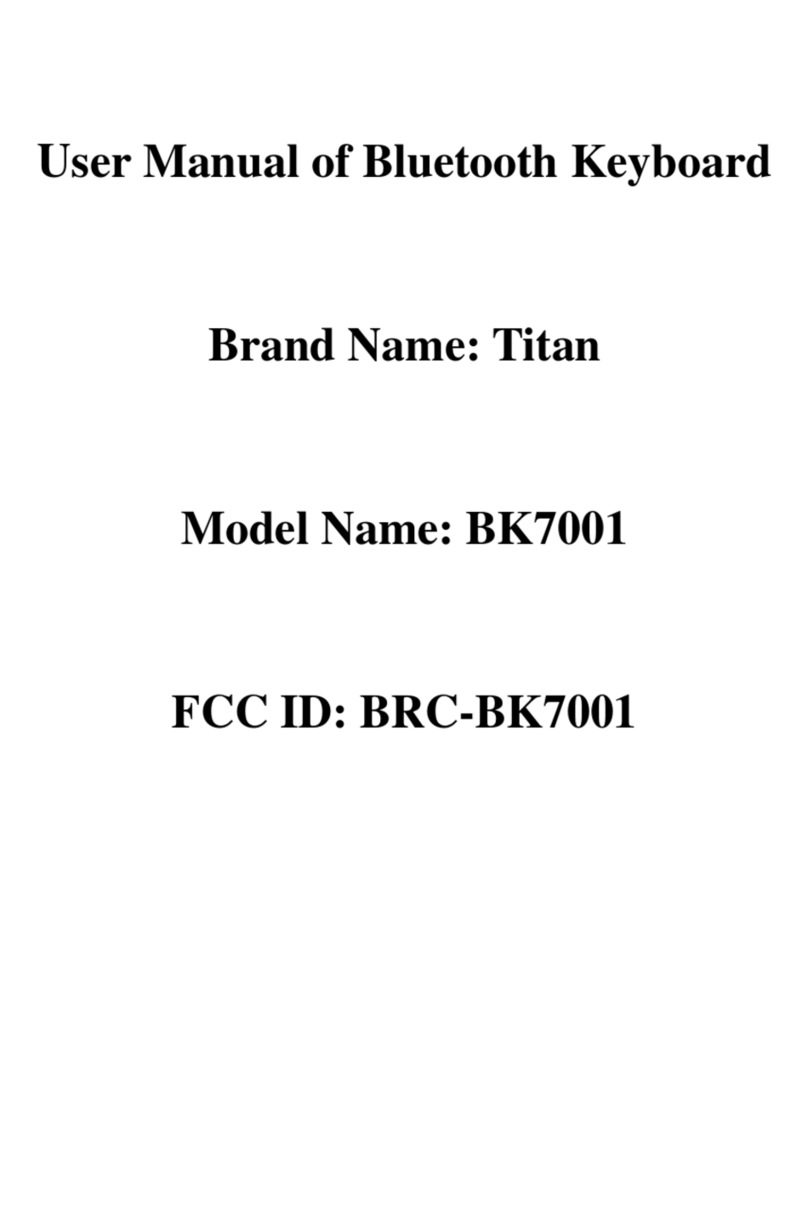 Titan BK7001 User manual