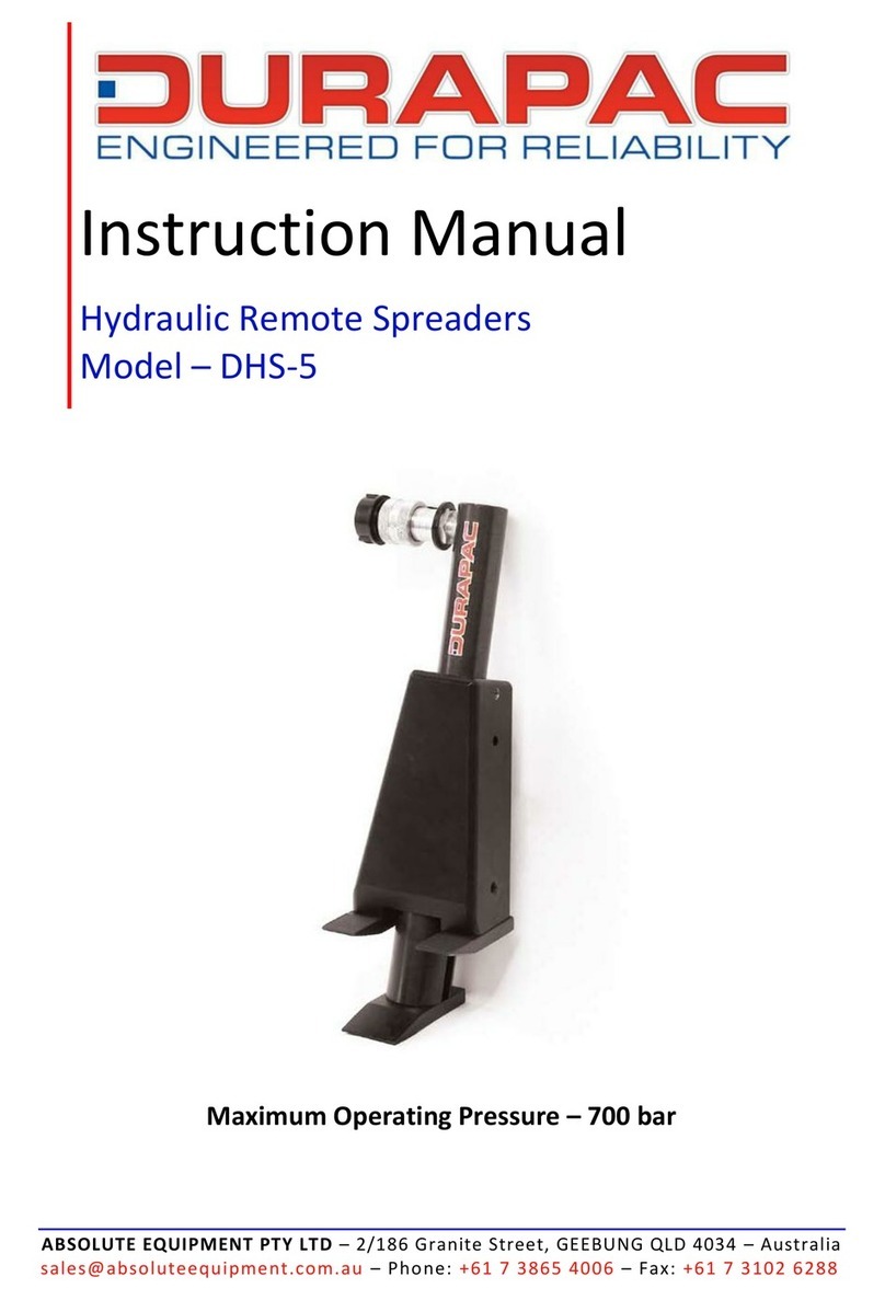 Durapac DHS-5 instruction manual