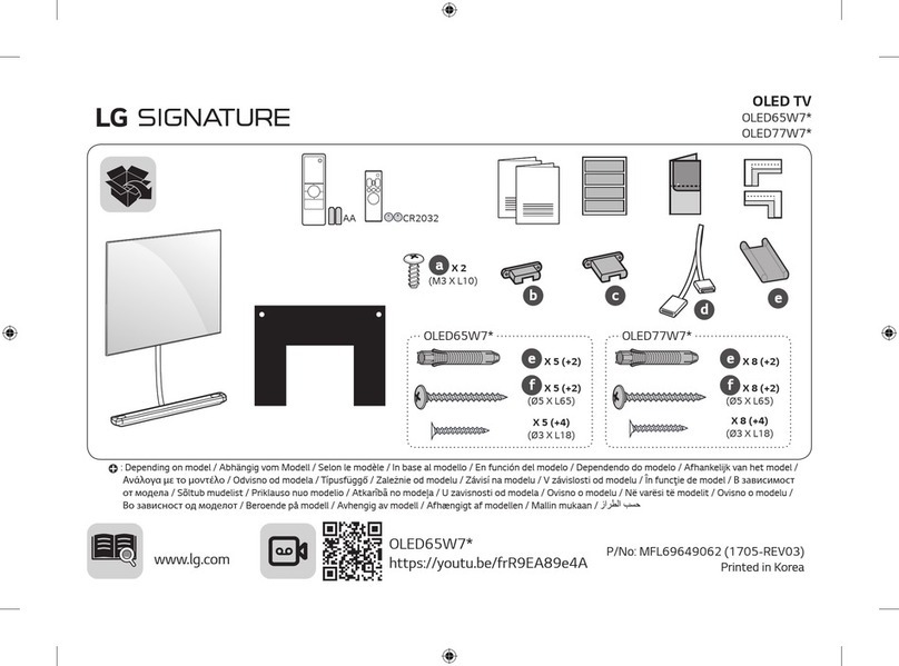 LG SIGNATURE OLED77W7 Series Safety and reference
