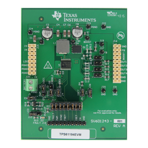Texas Instruments TPS61194xEVM User manual