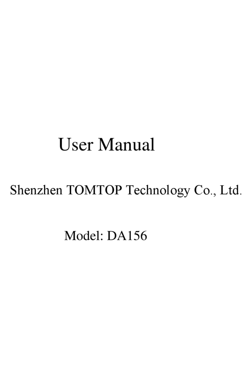 Tomtop DA156 user manual