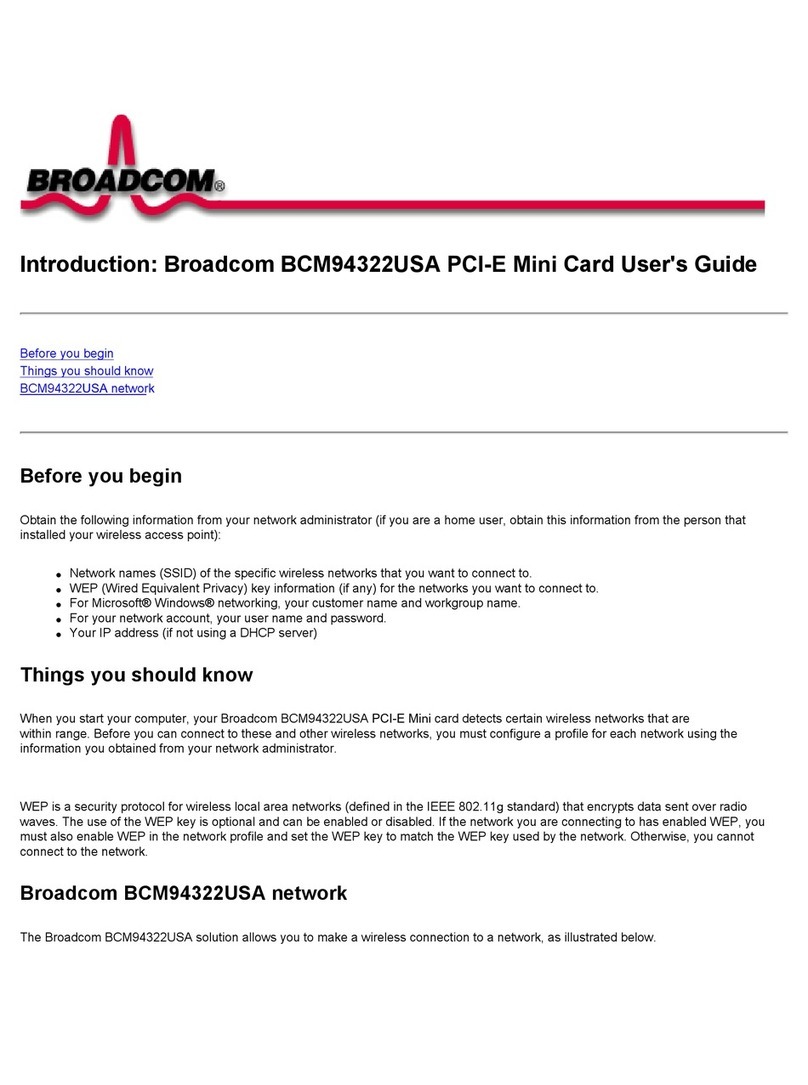 Broadcom BCM94322USA user guide