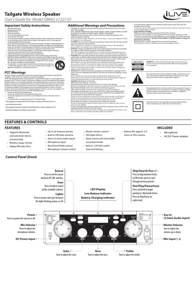 iLive ISB665 user guide
