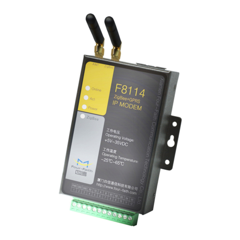 Four-Faith F8314 User manual Four-Faith F8314 User manual
