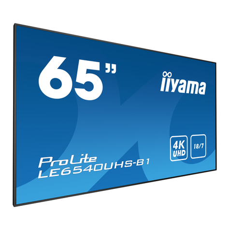 Iiyama ProLite LE6540UHS User manual