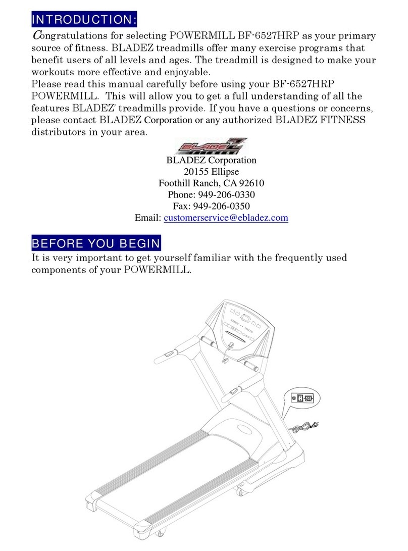 BLADEZ POWERMILL BF-6527HRP User manual