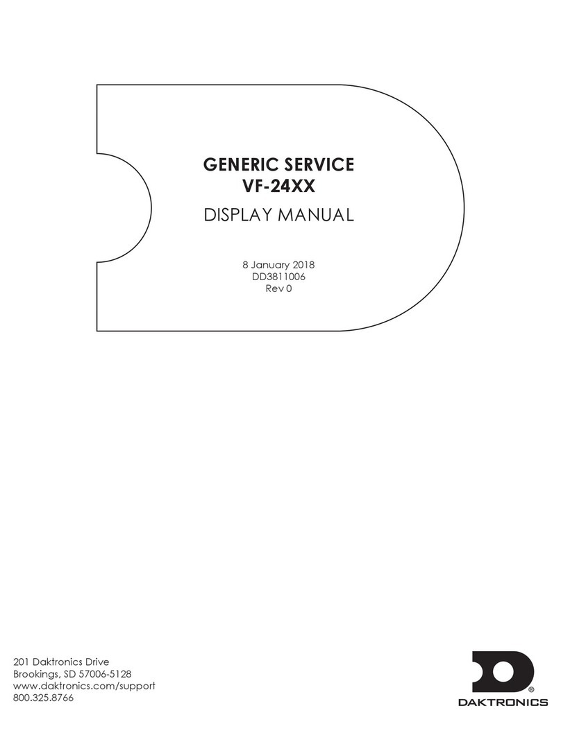 Daktronics VF-24 Series DISPLAY MANUAL