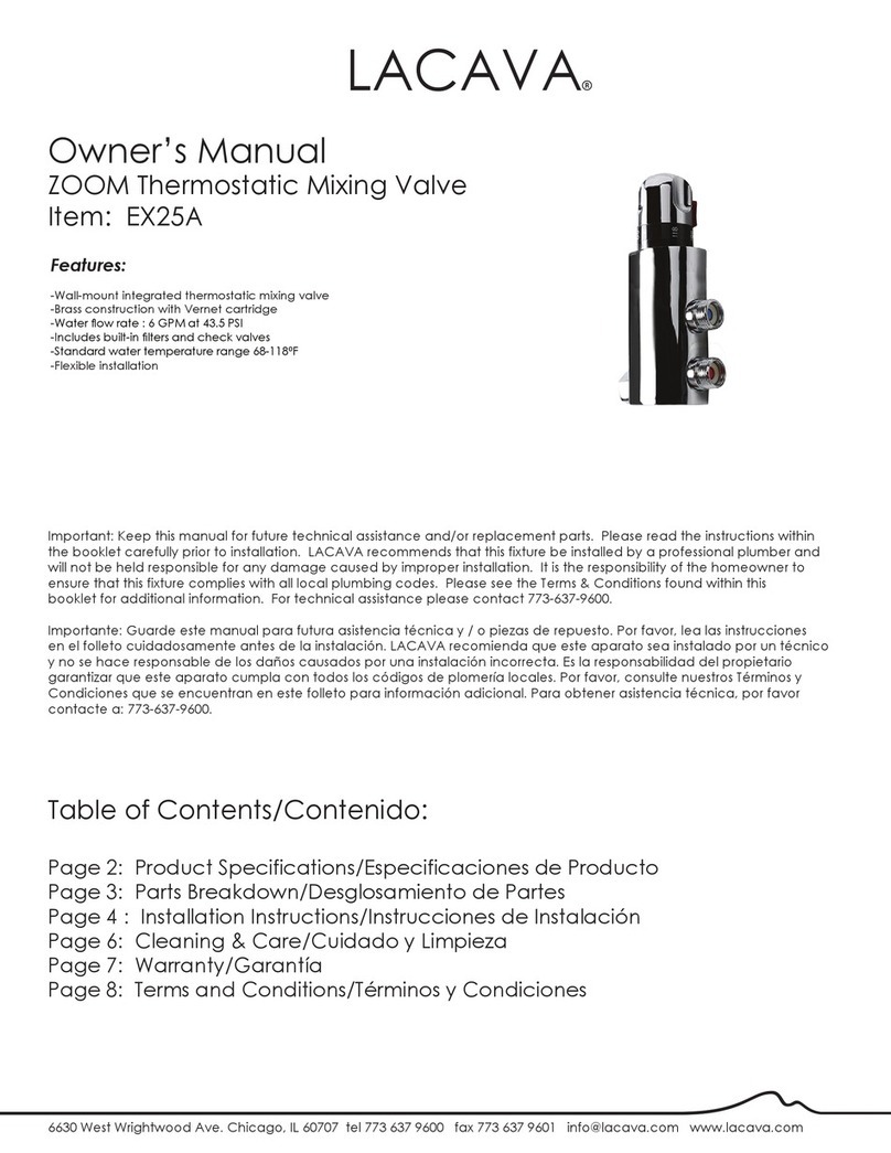 Lacava EX25A User manual