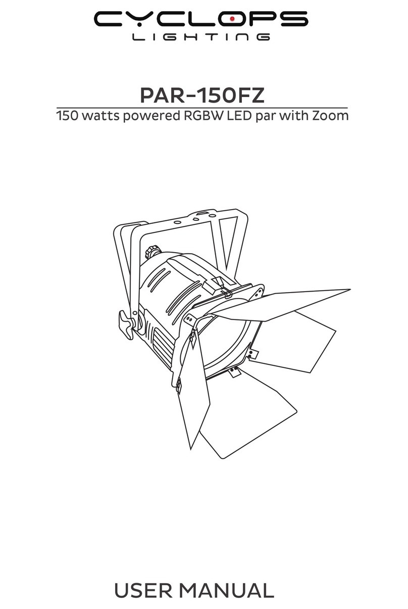 Cyclops Lighting PAR-150FZ user manual