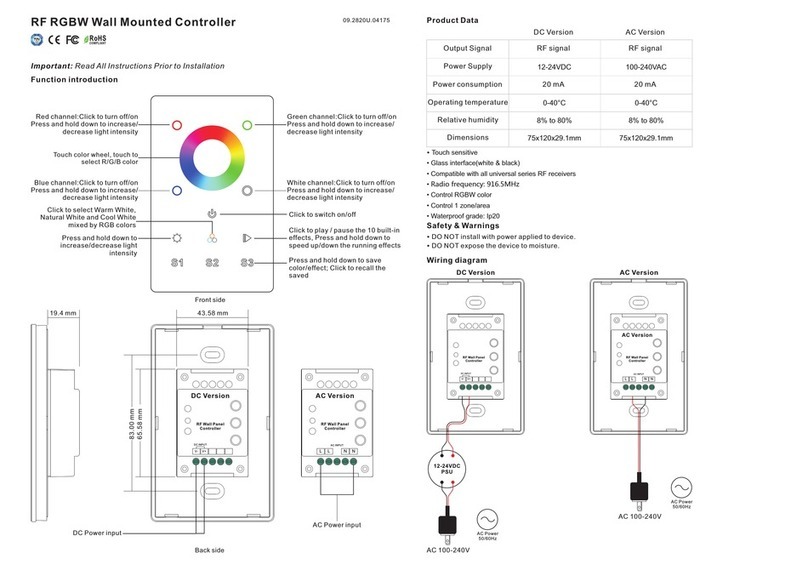 Sunricher SR-2820B User manual
