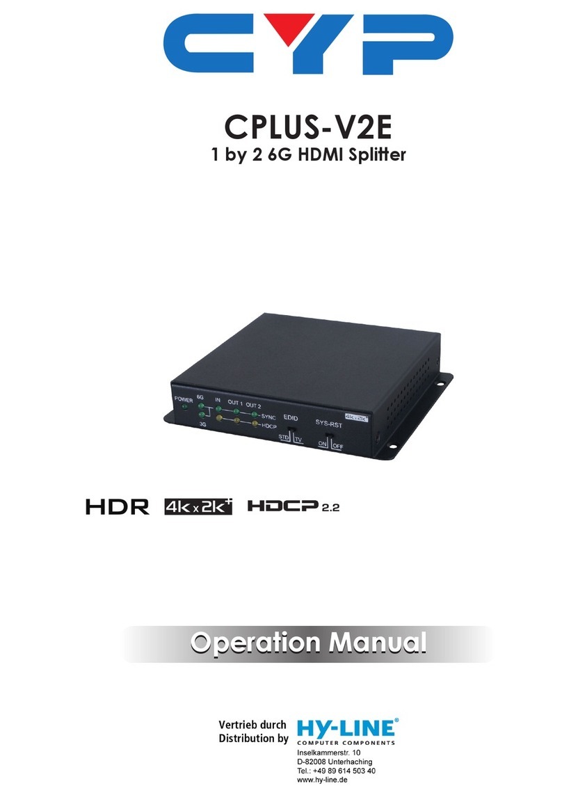 CYP CPLUS-V2E User manual