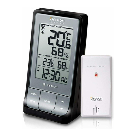 Oregon Scientific Weather Home RAR213HGX User manual