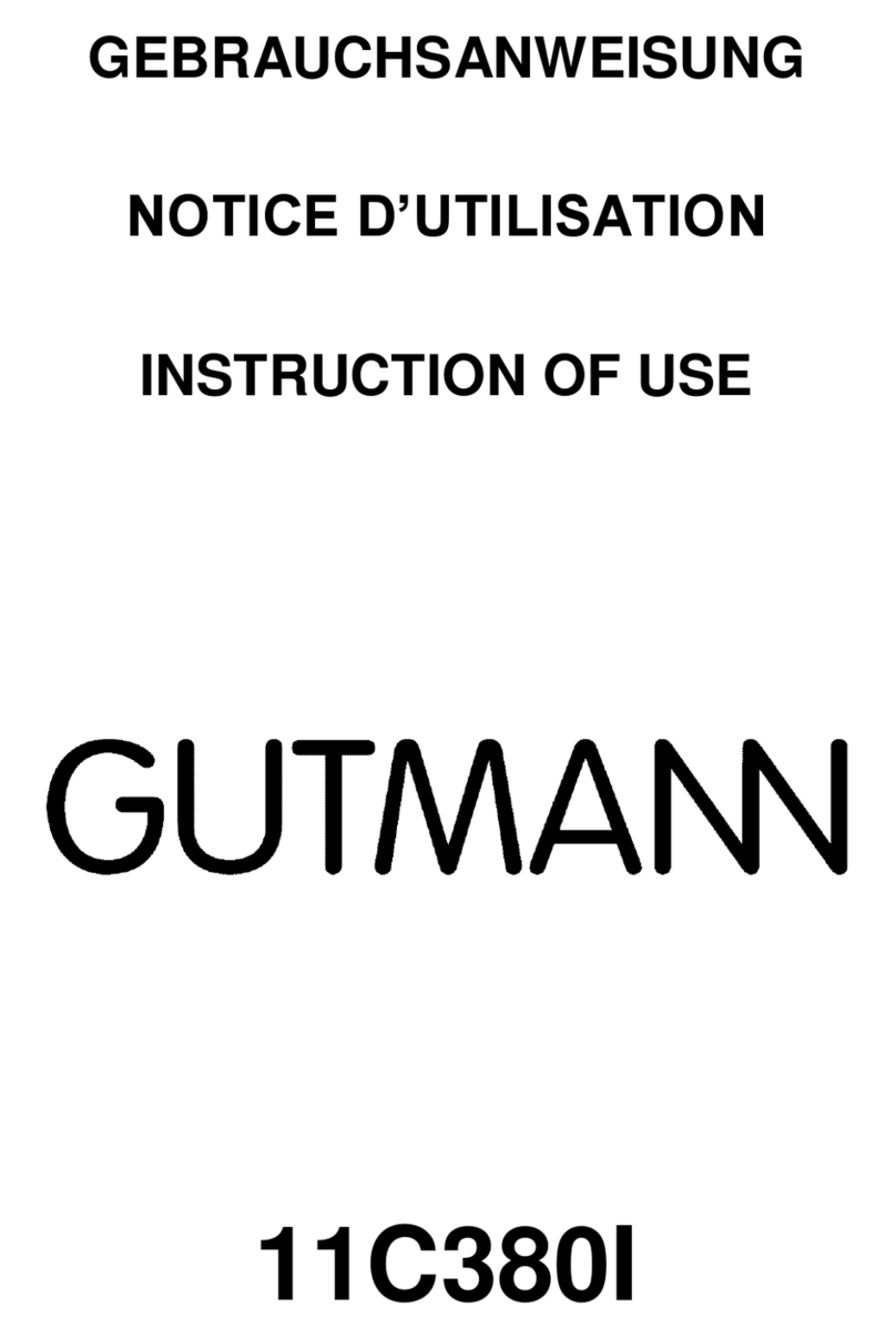 GUTMANN 11C380I Instructions for use