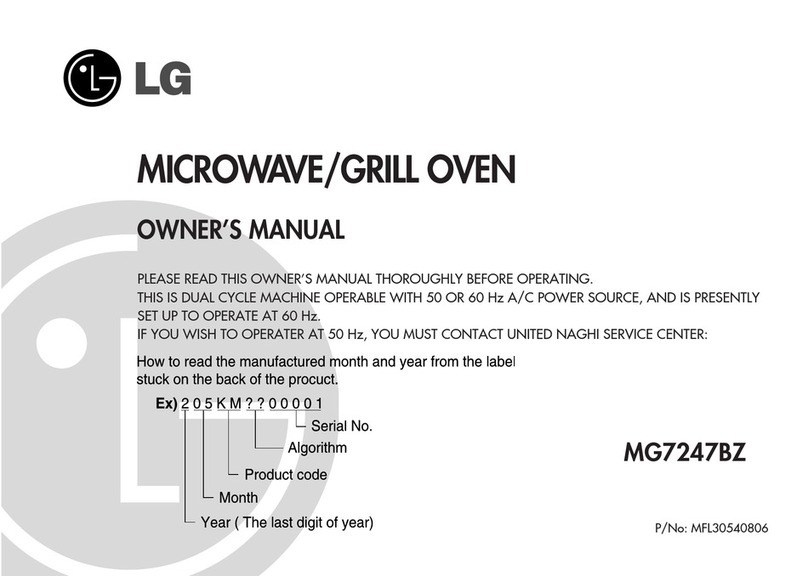 LG MG7247BZ User manual