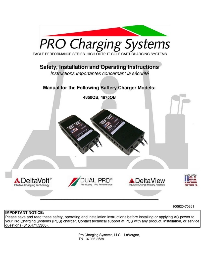 Pro Charging Systems 4850OB Safety, installation and operating instructions