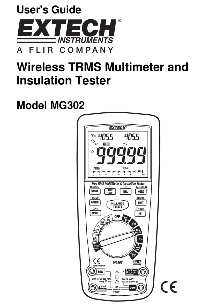 FLIR Extech Instruments MG302 User manual