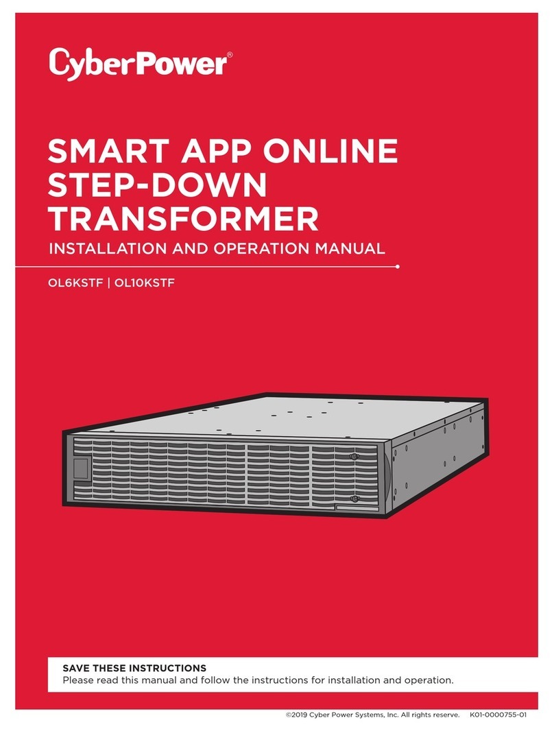 CyberPower OL6KSTF Installation and operation manual