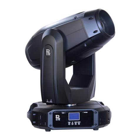 PR Lighting XR480S BWS User manual PR Lighting XR480S BWS User manual