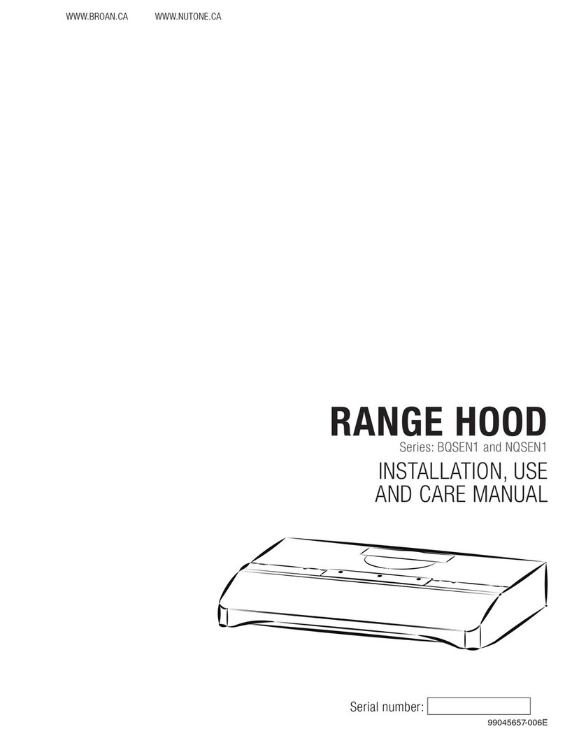 NuTone NQSEN1 Series Instruction and safety manual