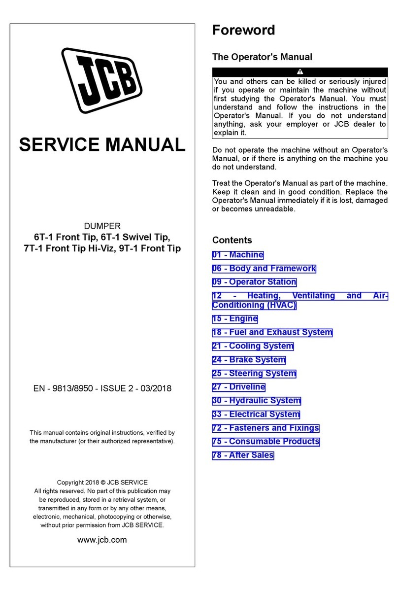 jcb 6T-1 Front Tip User manual