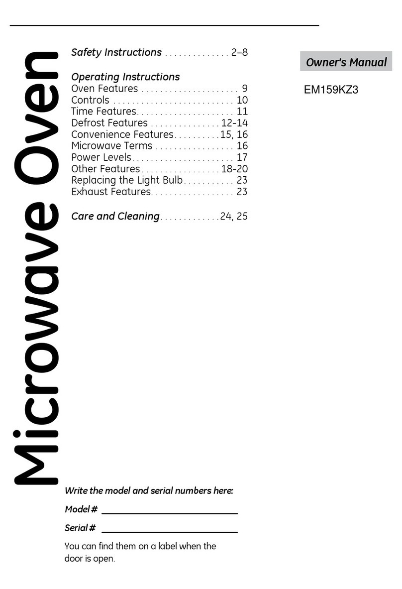 GE EM159KZ3 User manual