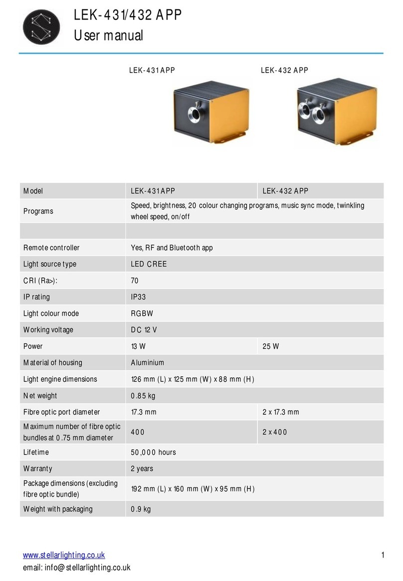 Stellar Lighting LEK-431 APP user manual Stellar Lighting LEK-431 APP user manual