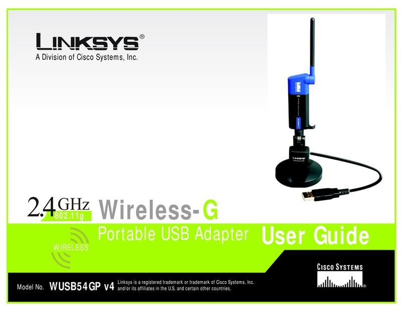 Cisco Linksys WU54GP User manual