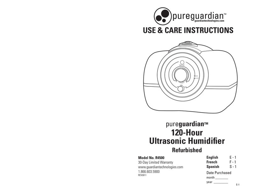 Guardian pureguardian R4500 Quick reference guide
